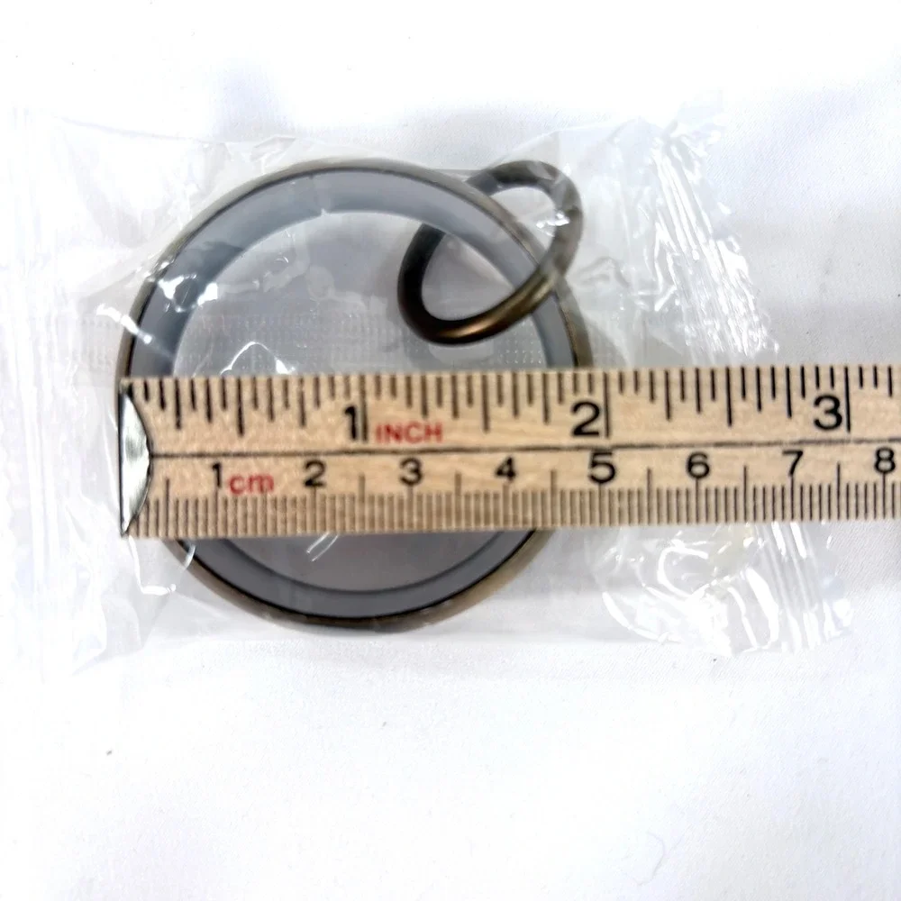 Pottery Barn Curtain Rings Antique Bronze Quiet-Glide Double Round Set of 10